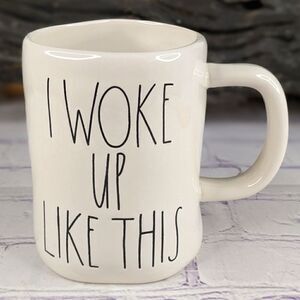Rae Dunn I WOKE UP LIKE THIS Ceramic Mug